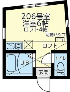 ユナイト戸部パリー・クラッド【2階】の間取り