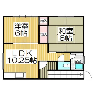河波コーポ【2階】の間取り