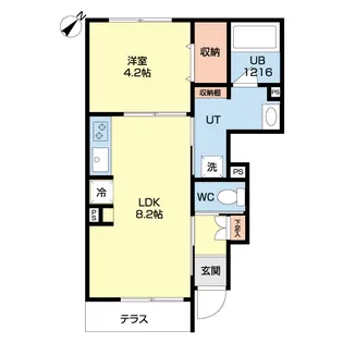 Flowery Holm【1階】の間取り