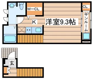 ソレイユIZUMI【2階】の間取り