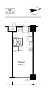 カスタリア芝公園【5階】の間取り