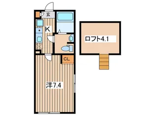 AP枡形【2階】の間取り