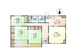 長野県上田市住吉【一戸建】の間取り