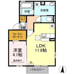 セジュール・AN【1階】の間取り