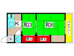 第2保富荘【2階】の間取り