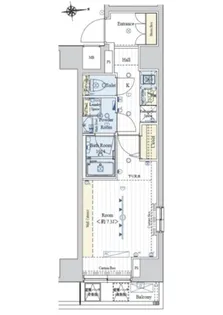 フュージョナル東日本橋【9階】の間取り