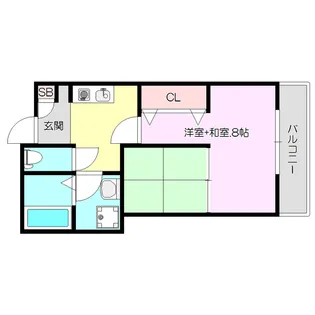 震雲マンション【2階】の間取り