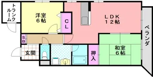 パラシオG【6階】の間取り