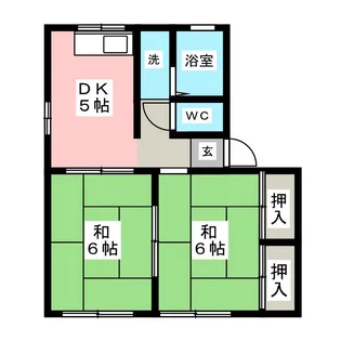 シティハイムヤナギハラ【1階】の間取り