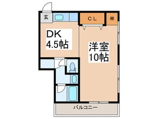 草薙ビル【4階】の間取り
