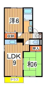 ロイヤルガーデン・サウスA【1階】の間取り