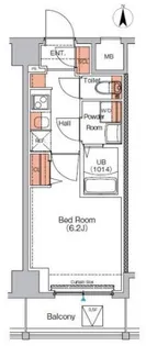 エストゥルース武蔵小杉【4階】の間取り