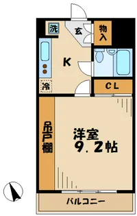 ティーズガーデン稲城【4階】の間取り
