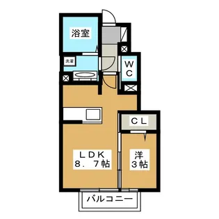 グランメール A棟【1階】の間取り