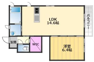 シャーメゾン森A【1階】の間取り