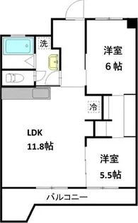 ジフォソフィーラ【4階】の間取り
