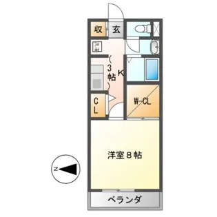 ソフィアノダ【1階】の間取り