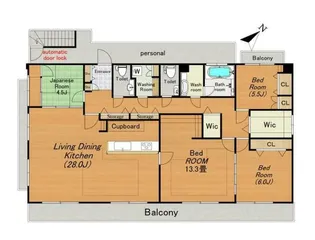 アーバンコート西麻布【3階】の間取り
