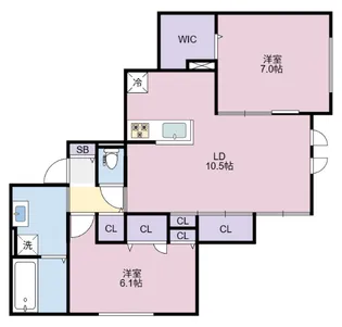 Belle Lead 東吉野 B棟【1階】の間取り