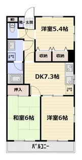 エスポワール【1階】の間取り