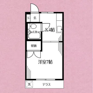 コーポ山口【1階】の間取り