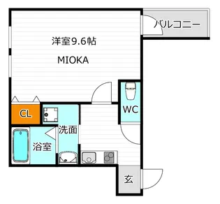 フジパレス駒川中野II番館【2階】の間取り