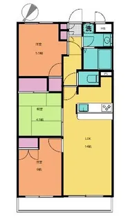 ベルジュール国立谷保【2階】の間取り