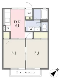 サンモールB【2階】の間取り