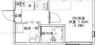 ハーモニーテラス北小岩XXII【2階】の間取り