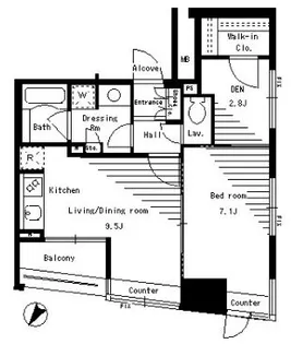 パークアクシス日本橋ステージ【11階】の間取り