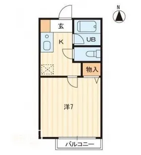 セレーノ福岡町【1階】の間取り