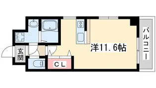 グルーヴ江坂【6階】の間取り