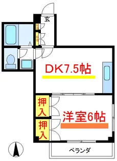 リバーサイド田端【2階】の間取り