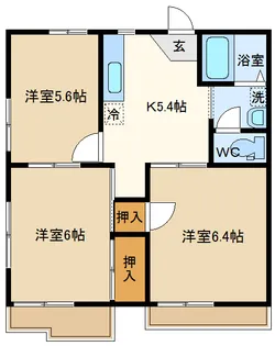 メゾンK・S【2階】の間取り