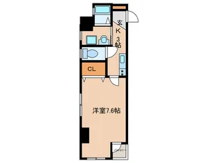プチシャトラン樋之口【3階】の間取り