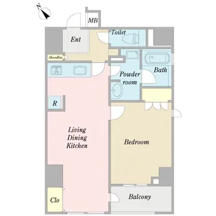 プロシード西新宿【6階】の間取り