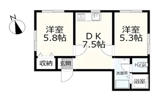 王禅寺イースト【3階】の間取り