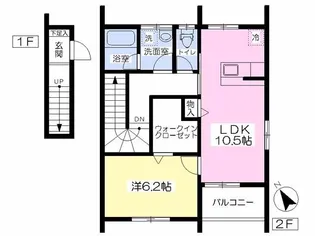 クレーブI【2階】の間取り