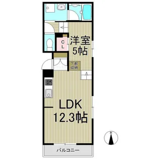 L’Escalier Kamakura【1階】の間取り