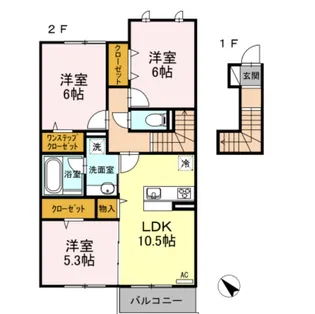 コンフォルト【2階】の間取り