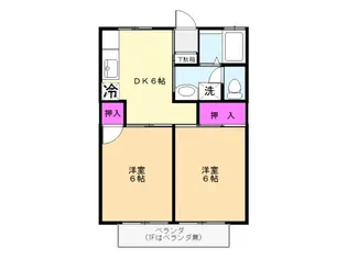 ブランパレ小手指【1階】の間取り