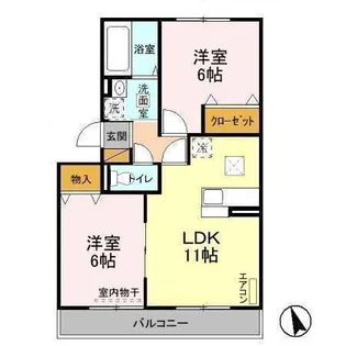 ル・シエル【1階】の間取り