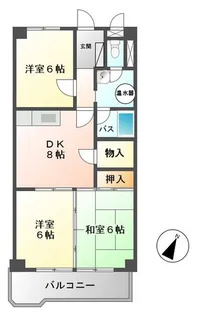 ルネ広島【3階】の間取り