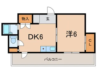 グリーンハイツ山水 B棟【3階】の間取り