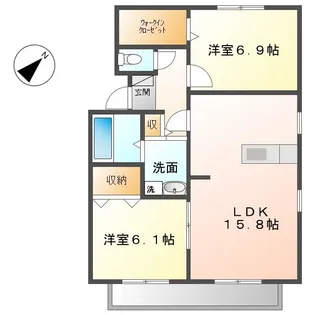 ロイヤルステージ【2階】の間取り
