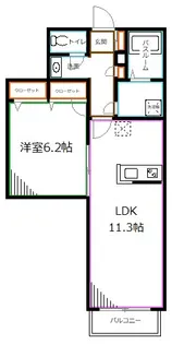 ペルショワール・ルリナ【2階】の間取り