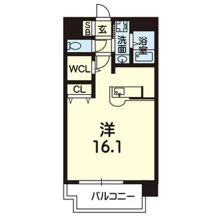 パリス尾ノ上【10階】の間取り