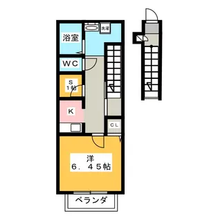 リビエールB【2階】の間取り