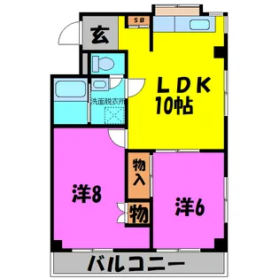 ハイツU&I(熊谷市万平町)【2階】の間取り