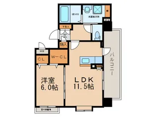 CREST FINE VIEW【8階】の間取り